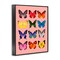 Stupell Industries Butterfly Species on Pink Framed Giclee, design by LISH Creative